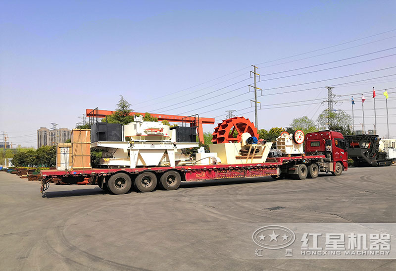 全套石頭制沙機設(shè)備發(fā)貨