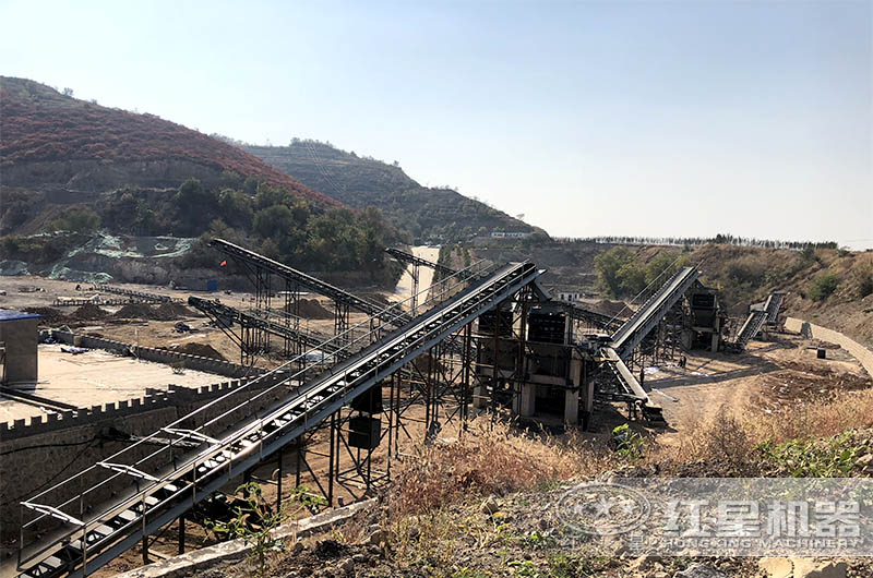 紅星時產300-400噸石料生產線現(xiàn)場