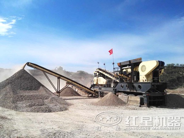 移動打沙機作業(yè)現場