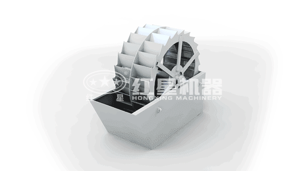 XS2600洗石機_洗沙機清洗砂石物料示意圖 XS2600洗石機_洗沙機清洗砂石物料示意圖