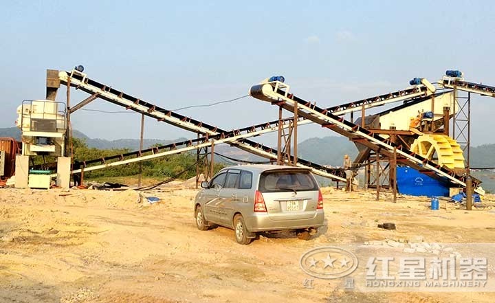 機制砂生產(chǎn)線現(xiàn)場 機制砂生產(chǎn)線現(xiàn)場