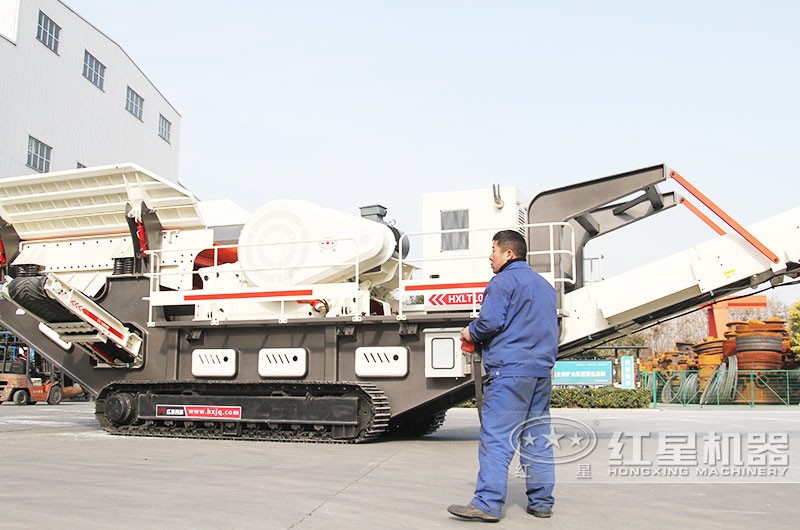 紅星流動(dòng)式車(chē)載破碎站出廠驗(yàn)貨