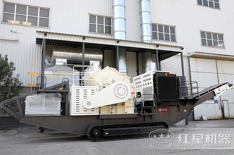 履帶車(chē)載結(jié)構(gòu)配置細(xì)碎機(jī)