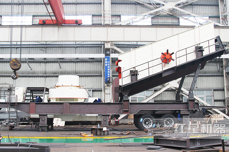 移動(dòng)式河流石制砂機(jī)，隨時(shí)移動(dòng)，效益高